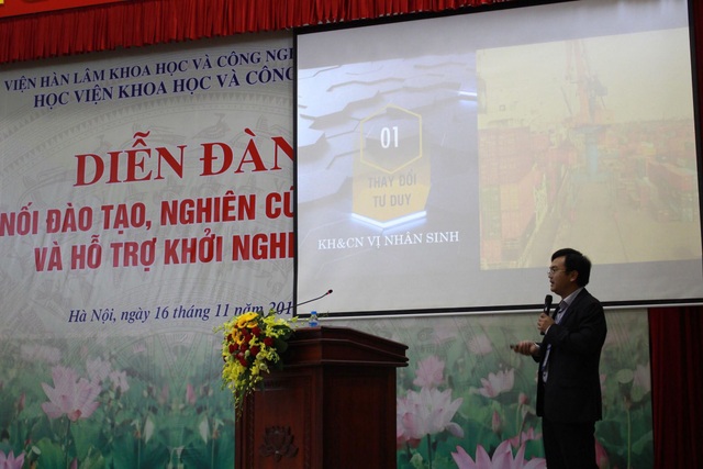 Ba “lỗ hổng” trong thương mại hoá kết quả nghiên cứu - 1
Ông Phan Văn Hiệu thẳng thắn chia sẻ tại diễn đàn Kết nối đào tạo, nghiên cứu khoa học và hỗ trợ khởi nghiệp.