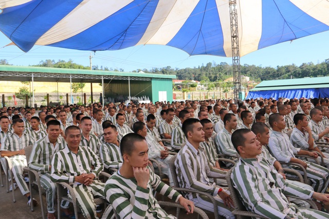Hàng trăm phạm nhân trẻ được thắp sáng “khát vọng ngày trở về” - 2 Các phạm nhân trẻ tham gia chương trình Khát vọng ngày trở về
