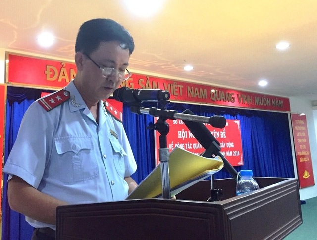 Công trình xây dựng vi phạm vẫn có thể “bành trướng”… vì “vướng” luật - 1 Ông Lý Thanh Long, Chánh Thanh tra Sở Xây dựng TPHCM phát biểu tại Hội nghị chuyên đề về công tác Quản lý trật tự xây dựng trên địa bàn thành phố năm 2018.