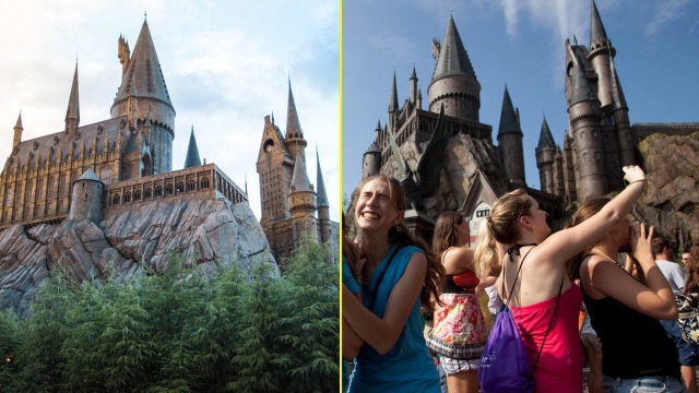 Khám phá công viên giải trí Harry Potter trong thực tế - 2 Trường Hogwarts trên quảng cáo đẹp lung linh, nhưng trên thực tế thì không được như vậy…