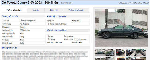 Tranh khách xe cỏ, Mercedes, BMW, Camry đời cũ xuống giá 300 triệu đồng - 2 Càng thời điểm cuối năm, những chiếc xe cũ càng được đại lý hạ giá bán, đẩy hàng