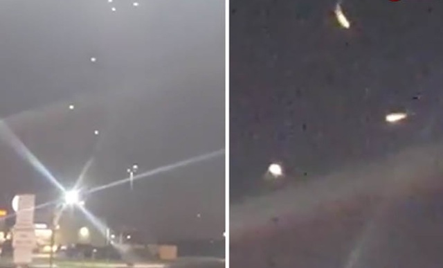 Xuất hiện “hạm đội UFO” trên bầu trời Mỹ - 1 Hàng loạt vật thể bay không xác định nghi là UFO mới xuất hiện trên bầu trời Texas, Mỹ.