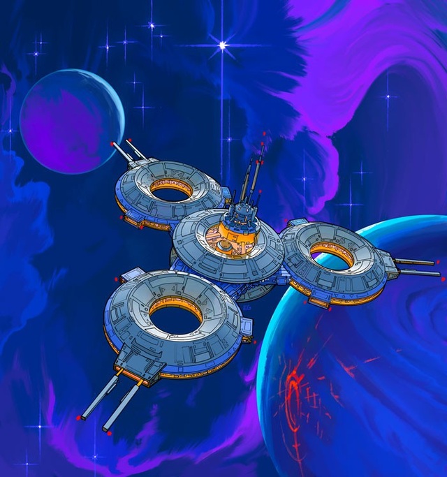 Độc đáo với chùm ảnh "hô biến" mọi đồ vật xung quanh thành tàu vũ trụ - 7 Con quay Fidget Spinner trở thành ý tưởng cho trạm không gian vũ trụ.