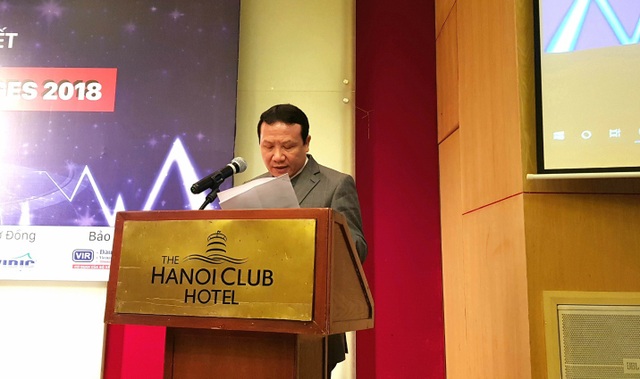 Ý tưởng cho thuê đồ cũ của sinh viên thắng lớn tại giải Business Challenges 2018 - 1 PGS.TS Nguyễn Hồng Sơn, Phó Giám đốc ĐHQGHN phát biểu.
