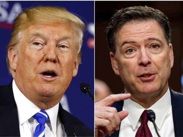 Sau khi bị sa thải, cựu giám đốc FBI kêu gọi người Mỹ ngăn ông Trump tái đắc cử - 1
Tổng thống Mỹ Donald Trump (trái) và cựu giám đốc FBI James Comey (Ảnh: Getty)
