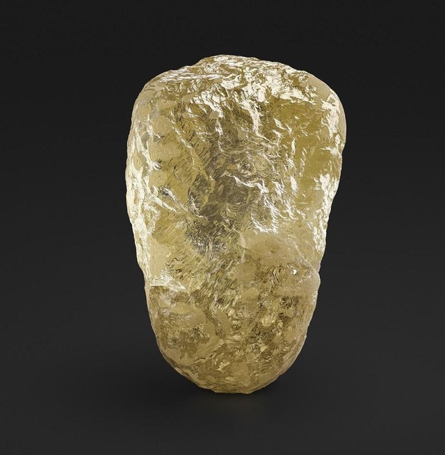 Đào được viên kim cương màu vàng 552 carat siêu hiếm từ trước đến nay - 1 Viên kim cương thô lớn nhất từng được đào ở Bắc Mỹ. (Nguồn: DOMINION DIAMOND MINES)