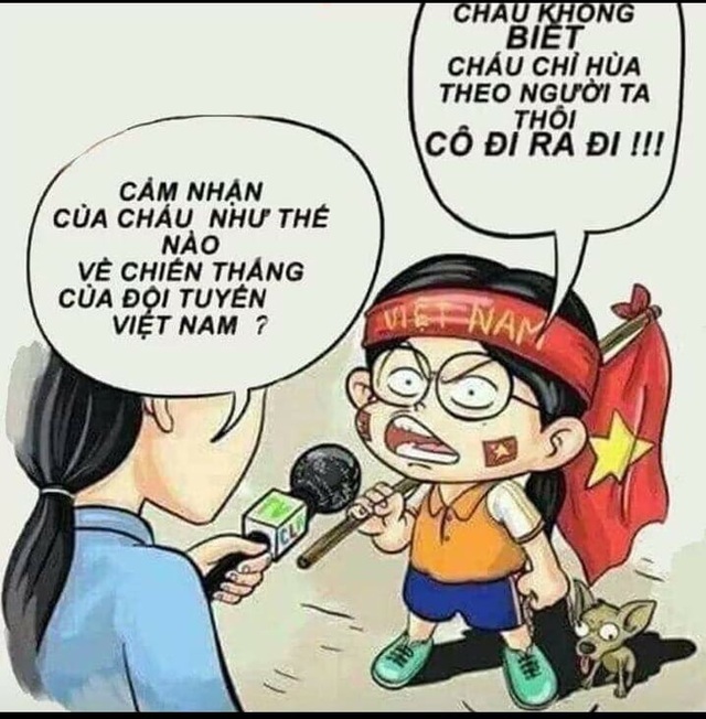 Dù vậy vẫn có không ít đối tượng tham gia đi “bão” chỉ vì... phong trào, thay vì đam mê bóng đá thực sự