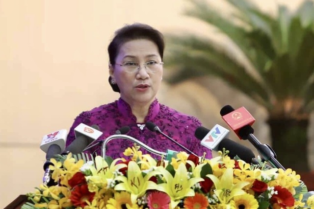Chủ tịch Quốc hội: Đà Nẵng đừng vì sai phạm trước đây mà e dè - 1 Chủ tịch Quốc hội Nguyễn Thị Kim Ngân phát biểu tại phiên khai mạc kỳ họp cuối năm của HĐND TP Đà Nẵng