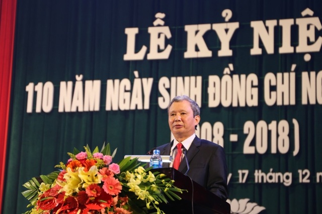 Trưởng ban Tuyên giáo TƯ dự lễ kỷ niệm 110 năm ngày sinh nhà cách mạng Nguyễn Chí Diểu - 2
Bí thư Tỉnh ủy Thừa Thiên Huế Lê Trường Lưu phát biểu tại buổi lễ