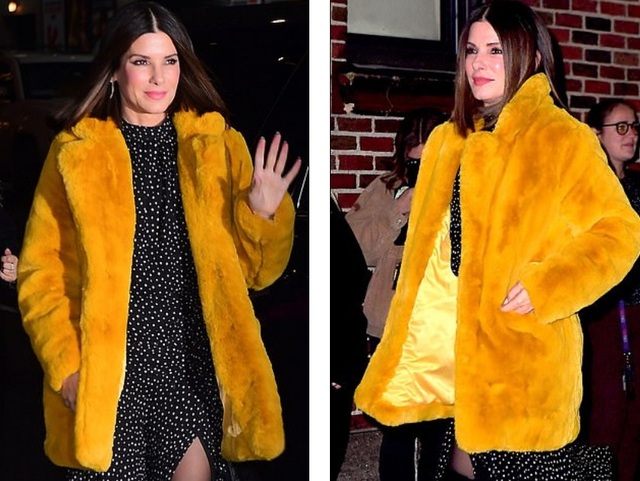 Sandra Bullock trẻ trung đáng kinh ngạc - 2
Vào thứ hai vừa qua, Sandra Bullock xinh đẹp tới trả lời phỏng vấn trong chương trình The late Show với MC Stephen Colbert ở thành phố New York