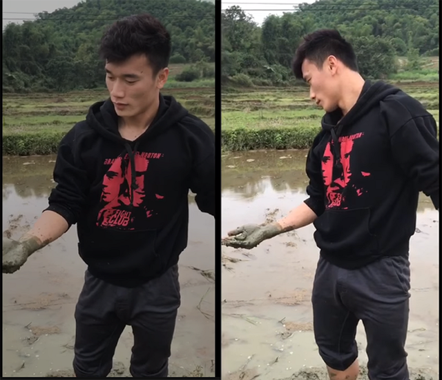 Ngoài tài bắt bóng, thủ môn Bùi Tiến Dũng còn bắt... lươn nhà nghề - 1 Ngoài tài bắt bóng, thủ môn Bùi Tiến Dũng còn có tài bắt... lươn nhà nghề