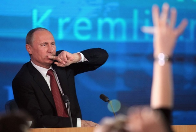 Tổng thống Putin họp báo trực tiếp với 1.700 phóng viên - Ảnh 1. Tổng thống Putin họp báo trực tiếp với 1.700 phóng viên - Ảnh 1.