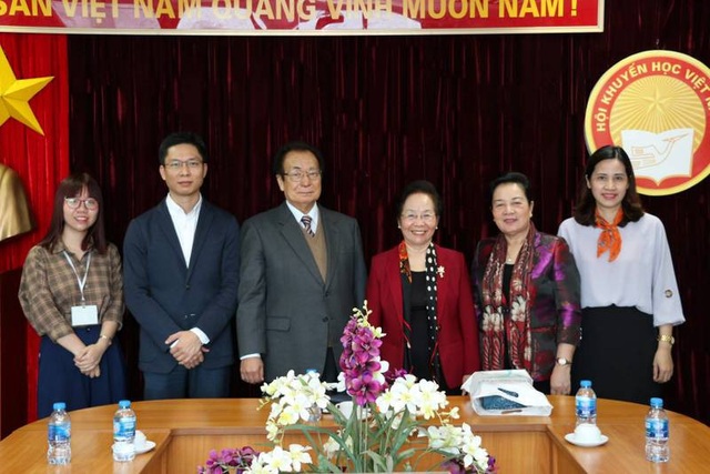 Đại diện Hội Khuyến học báo Asahi Nhật Bản thăm Hội Khuyến học Việt Nam - Ảnh 1. Đại diện Hội Khuyến học báo Asahi Nhật Bản thăm Hội Khuyến học Việt Nam - Ảnh 1.