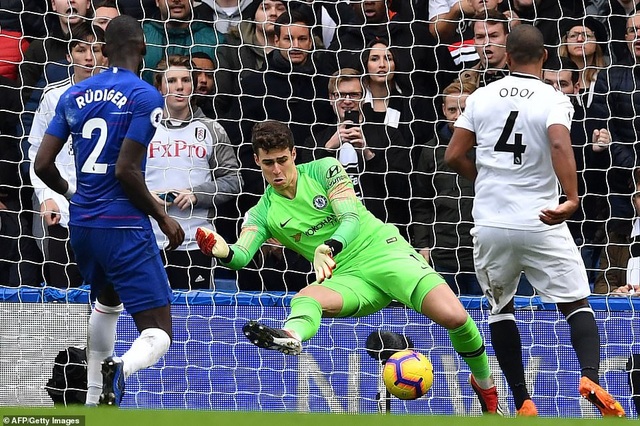 Chelsea 2-0 Fulham: Ngày về buồn bã của Ranieri - 2
Arrizabalaga cũng có một trận đấu làm việc vất vả