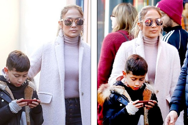 Jennifer Lopez cùng bạn trai đưa con đi mua sắm - Ảnh 5. Jennifer Lopez cùng bạn trai đưa con đi mua sắm - Ảnh 5.