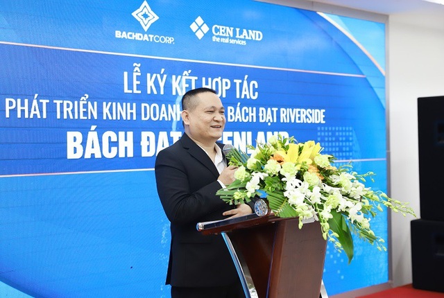 CenLand và Bách Đạt ký kết hợp tác kinh doanh phát triển dự án Bách Đạt Riverside - 2
Đại diện chủ đầu tư Bách Đạt phát biểu tại sự kiện