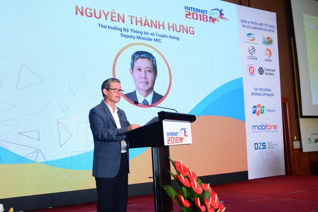 Thứ trưởng Bộ TT&TT: Việt Nam cần “luật chơi” cho hệ sinh thái số - 1
Thứ trưởng Bộ TT&TT Nguyễn Thành Hưng chia sẻ tại Ngày Internet Việt Nam.