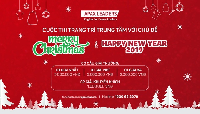 Ưu đãi lớn mừng Giáng sinh vui tại Apax Leaders - 2
Cuộc thi trang trí Giáng sinh và Năm mới đang diễn ra hào hứng tại hệ thống trung tâm.