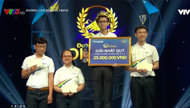 Tấm vé đầu tiên vào trận Chung kết năm Olympia 2019 thuộc về nam sinh Nghệ An - 4 Thế Trung (Nghệ An) giành chiếc vé đầu tiên vào chơi trận Chung kết năm Đường lên đỉnh Olympia.
