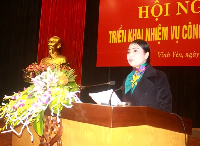 Bí thư Vĩnh Phúc: Coi những khuyết điểm đã mắc phải là bài học quý giá - 1 Bí thư Tỉnh uỷ Vĩnh Phúc Hoàng Thị Thuý Lan (Ảnh: Vinhphuc.gov.vn).