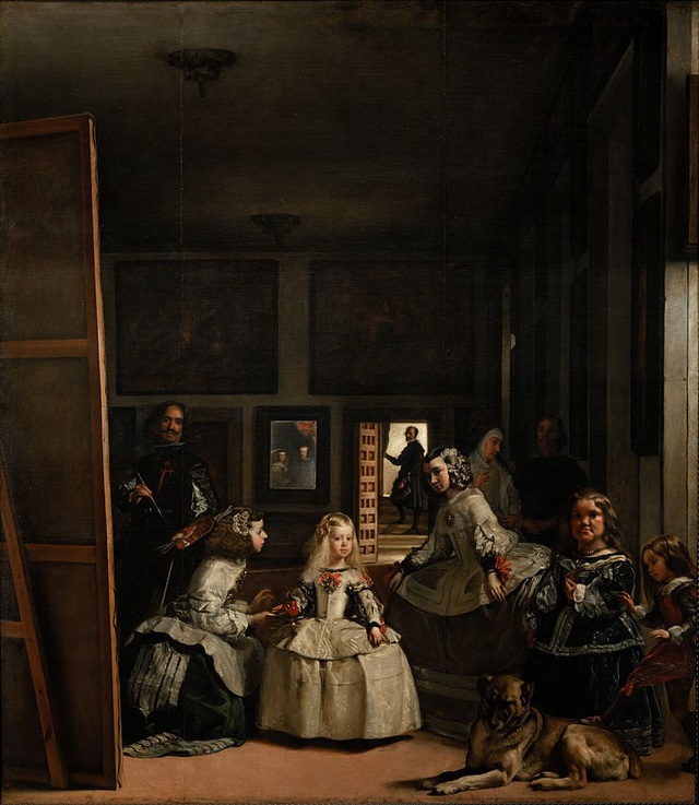 Chân dung những chú chó xuất hiện trong siêu phẩm hội họa - 12 Bức “Las Meninas” (Các thị nữ - 1656) được thực hiện bởi họa sĩ người Tây Ban Nha - Diego Velázquez, hiện đang trưng bày tại bảo tàng Padro, Madrid, Tây Ban Nha.