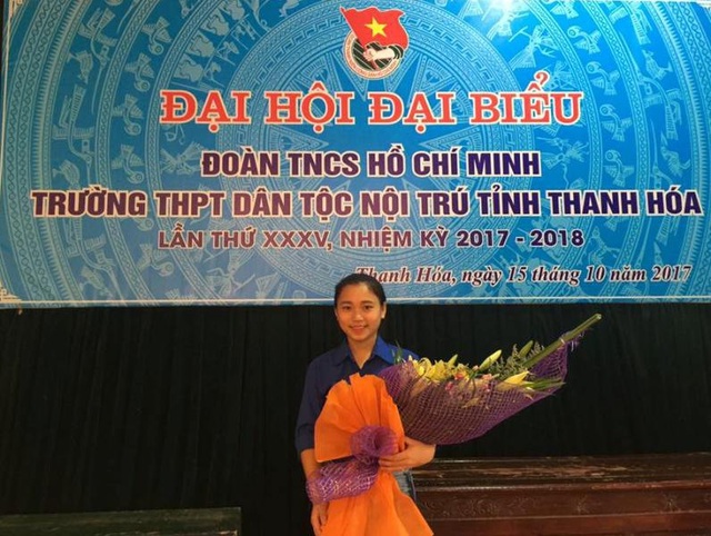 Giọng ca của nữ sinh lớp 11 gây “sốt” cộng đồng mạng - 3 Em Phạm Thị Thu Huệ hiện nay là ủy viên Ban chấp hành Đoàn trường THPT Dân tộc nội trú Thanh Hóa