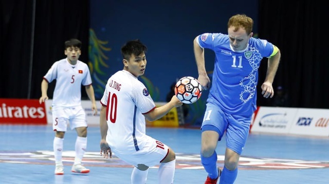Đội tuyển futsal Việt Nam không thể ngăn cản Uzbekistan vào bán kết giải châu Á