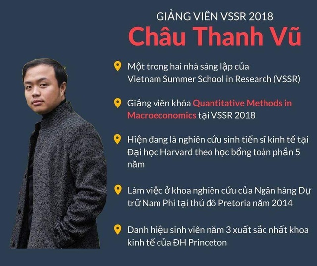 Hai tiến sĩ Việt tại Harvard mở trại hè kinh tế ở Việt Nam - 1 Châu Thanh Vũ - Nghiên cứu sinh tiến sĩ ĐH Harvard.
