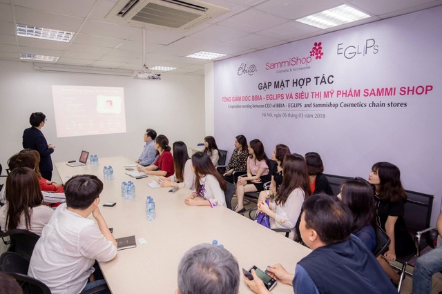 Sammi Shop phủ sóng rộng khắp, đưa mỹ phẩm chất lượng tới gần phái đẹp hơn - 10 Đại diện hai thương hiệu BBIA & EGIPS và Sammi Shop cùng trao đổi kế hoạch hợp tác phát triển năm 2018