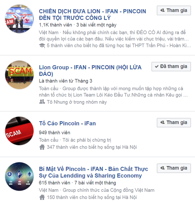 Tình cảnh "khóc dở, mếu dở" của hàng loạt người Việt bị lừa đảo góp vốn mua tiền ảo - 2 Nhiều hội nhóm được thành lập trên mạng xã hội thu hút hàng nghìn thành viên tham gia với chủ đề vạch mặt các tổ chức lừa đảo, chuộc lợi.