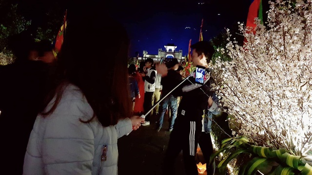 Rực rỡ Lễ hội hoa Anh Đào - Mai vàng Yên Tử 2018 - 8
Các bạn trẻ hào hứng chụp ảnh bên hoa Anh đào