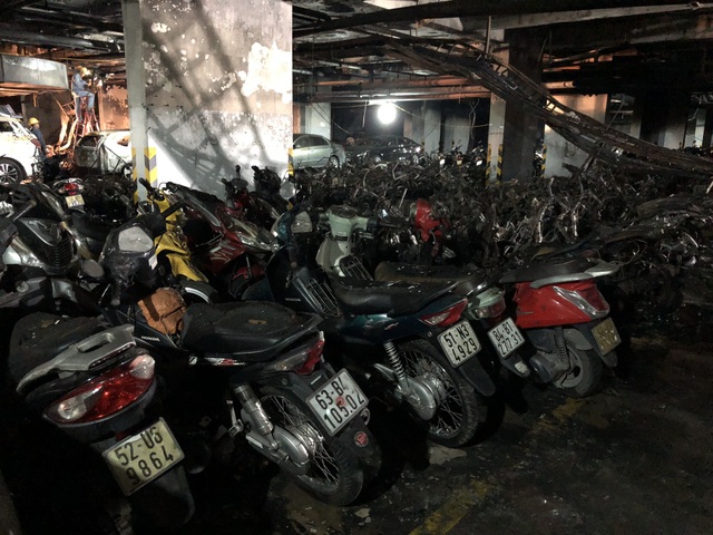 Cư dân Carina sắp được trở về nhà sau 5 tháng xảy ra cháy - 1 Tầng hầm chung cư Carina sau thời điểm xảy ra cháy