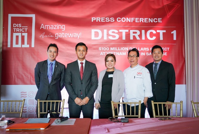 Asia Gateway, dự án trăm triệu đô la tại Vietnam Town- Hoa Kỳ - 3 Mr. Trung lâm, Evan Huynh (Executive sale and Invesment Director), Jody Ngo ( Executive Marketing Director),Mr Martin Yan ( Hospitality and Culinary Consultant),Jeff Võ ( Vice President of GD Commercial)