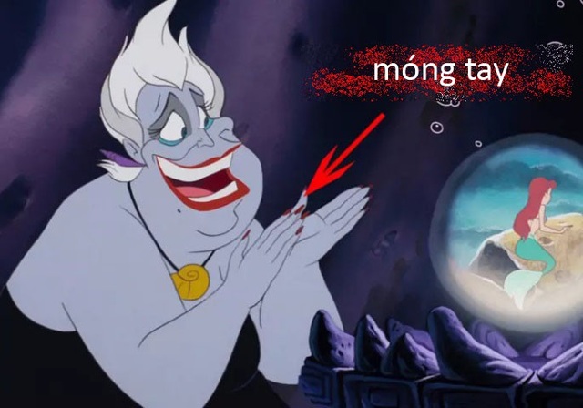 Tại sao các nhân vật hoạt hình chính diện không có… móng tay? - 17 Phù thủy Ursula trong “Nàng tiên cá”.