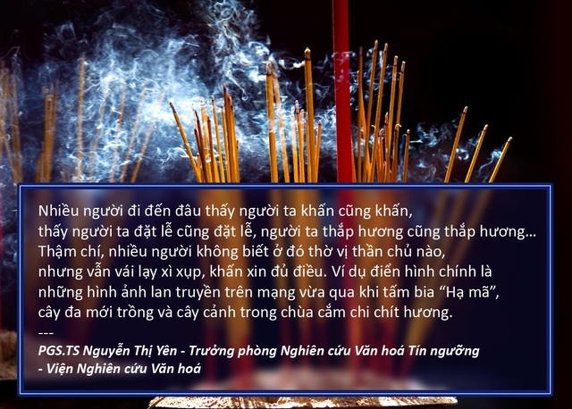Văn hóa cúng lễ “nóng” ngày đầu năm - 2 Xem thêm: Chuyên gia lên án “bệnh” bạ đâu thắp hương cúng đó của người Việt