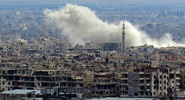 Mỹ cáo buộc Nga vi phạm lệnh ngừng bắn ở Syria - 1 Khu vực đông Ghouta (Ảnh: AFP)