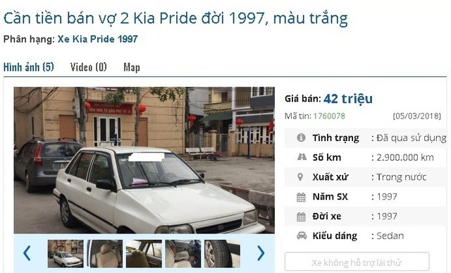 Sốc chỉ với 40 triệu đồng, bạn mua được những ô tô cũ chính hãng này tại Việt Nam - 1 Sốc chỉ với 40 triệu đồng, bạn mua được những ô tô cũ chính hãng này tại Việt Nam - 1