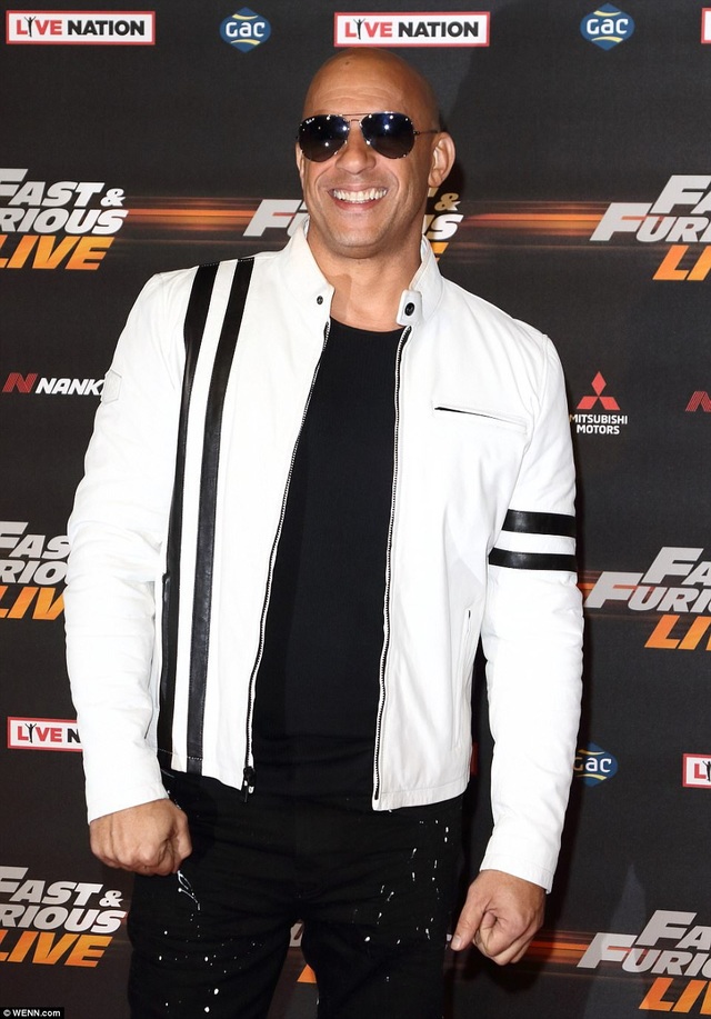 Choáng ngợp với liveshow “Fast & Furious” tiêu tốn 800 tỷ đồng - 4 Nam diễn viên Vin Diesel (vai Dominic Toretto).