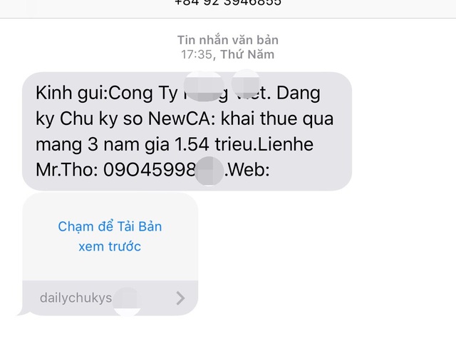 Mới mở công ty, nhiều người bị “khủng bố” điện thoại, lừa đảo chi tiền - 1 Mới mở công ty, nhiều người bị “khủng bố” điện thoại, lừa đảo chi tiền - 1
