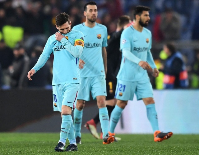 Messi thất thần khi chứng kiến Barcelona thua sốc trước AS Roma - 5