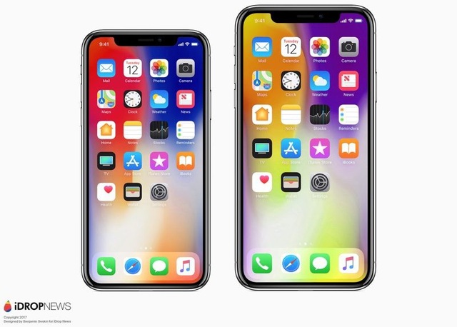 Choáng ngợp trước loạt ý tưởng iPhone X đẹp "mê hồn" - 10 Concept iPhone X Plus được xây dựng dựa trên render đồ họa, với kích thước màn hình dự kiến là 6,5-inch, cùng độ phân giải 1242 x 2688.