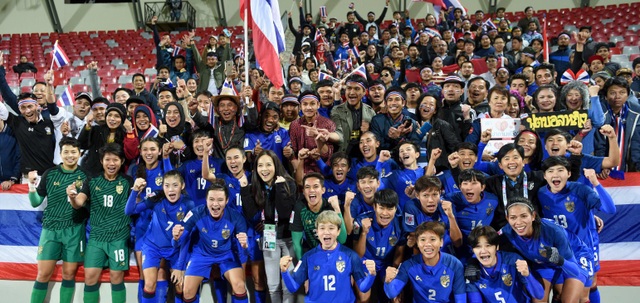 Đội tuyển nữ Thái Lan giành vé dự World Cup 2019 - 3 Đây là lần thứ 2 liên tiếp bóng đá nữ Thái Lan có vé đến với giải vô địch thế giới