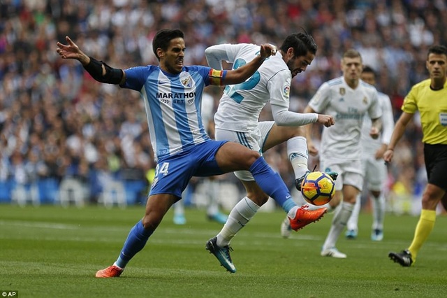 Hút chết trước Juventus, Real Madrid giành 3 điểm trước “kẻ khốn cùng”? - 2
Malaga đã gây ra nhiều khó khăn khi đối đầu Real Madrid ở lượt đi