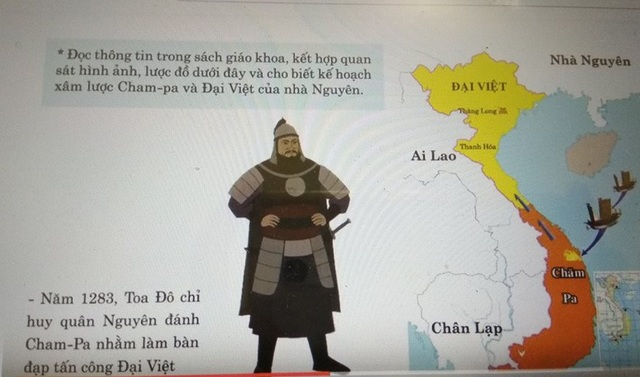 Dạy Lịch sử qua phần mềm điện tử - 2 Nếu trước đây, có những bài học phải mất 20 phút để kể lại, ở đây chỉ chiếu như trên đây trong vòng 5 phút mà học sinh không bị nhầm lẫn.
