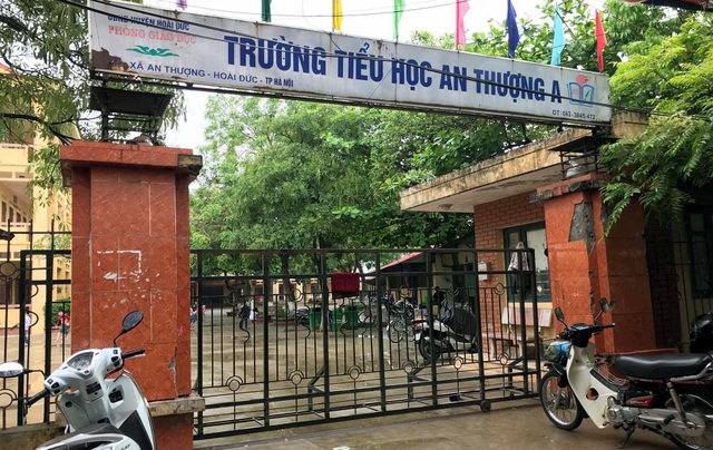Bắt khẩn cấp thầy giáo nghi dâm ô nữ sinh tiểu học ở Hà Nội - 1 Trường Tiểu học An Thượng A, nơi xảy ra vụ việc.