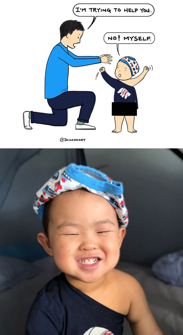 Những khoảnh khắc giúp bạn nhận ra ai mới là "chủ nhân" đời mình - 1
Để bố giúp/ Không, tự con - và kết quả như thế này đây - rất hoàn hảo!