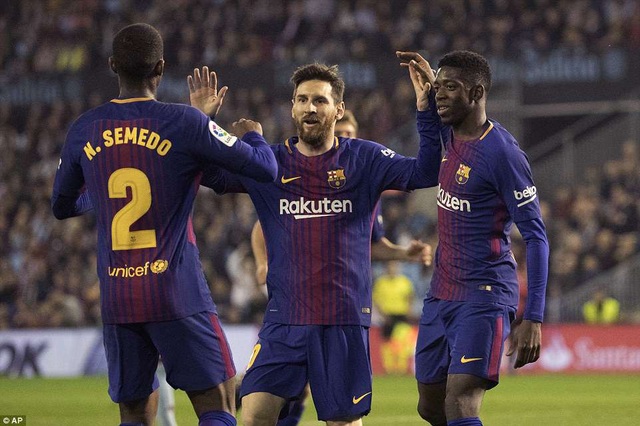 
Barcelona liên tục dẫn trước và Messi được tung vào sân ở hiệp 2
