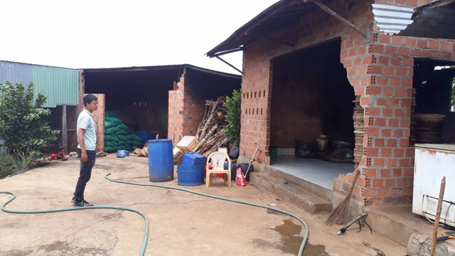 Hai cha con tử vong khi đào hầm rút - 2 Hiện trường xảy ra vụ việc