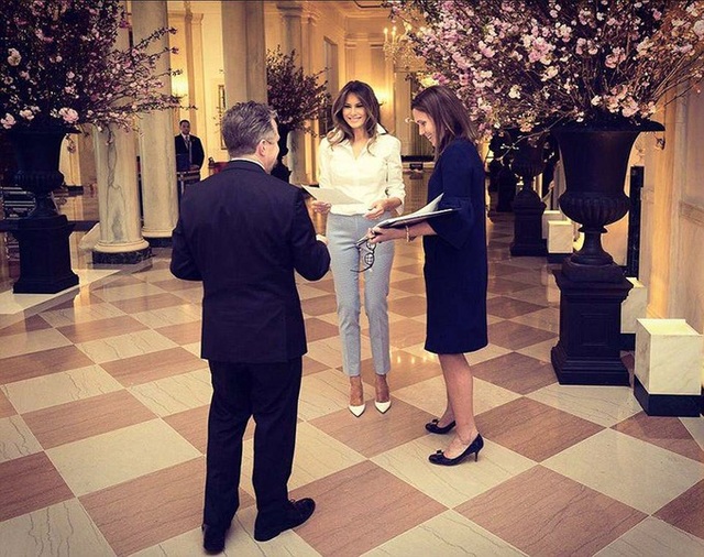 Đệ nhất phu nhân Melania Trump chuẩn bị quốc yến đầu tiên - 2
(Ảnh: AFP)