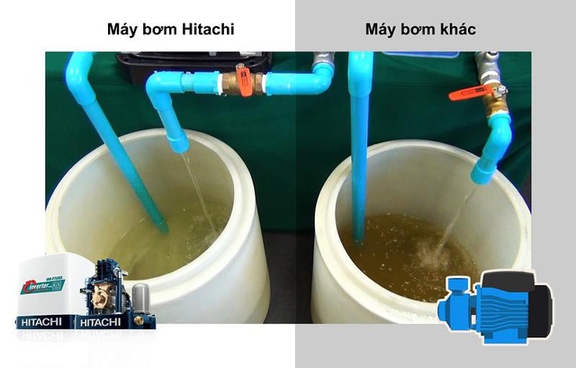 Chủ nhà thầu và bài toán về nguồn nước sinh hoạt - 3 Sử dụng máy bơm Hitachi tránh được tình trạng nước vẩn đục do gỉ sét